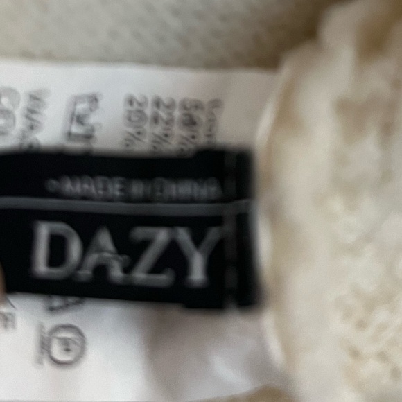 Dazy Cream and Navy Sweater - Picture 10 of 10